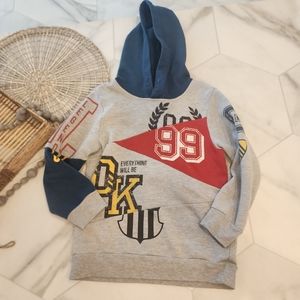 >[ ART CLASS] BOYS SIZE S 6-7  MULTI MEDIA FUNNEST PULLOVER SWEATER HOODIE.
